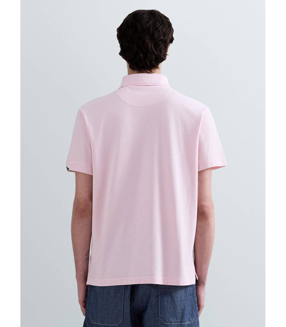 コットンピケポロシャツ 詳細画像 ペールピンク 3